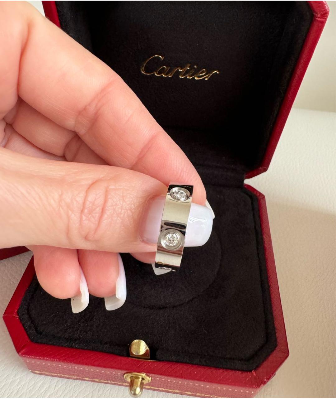 CARTIER Серебряное кольцо из белого золота, фото 5
