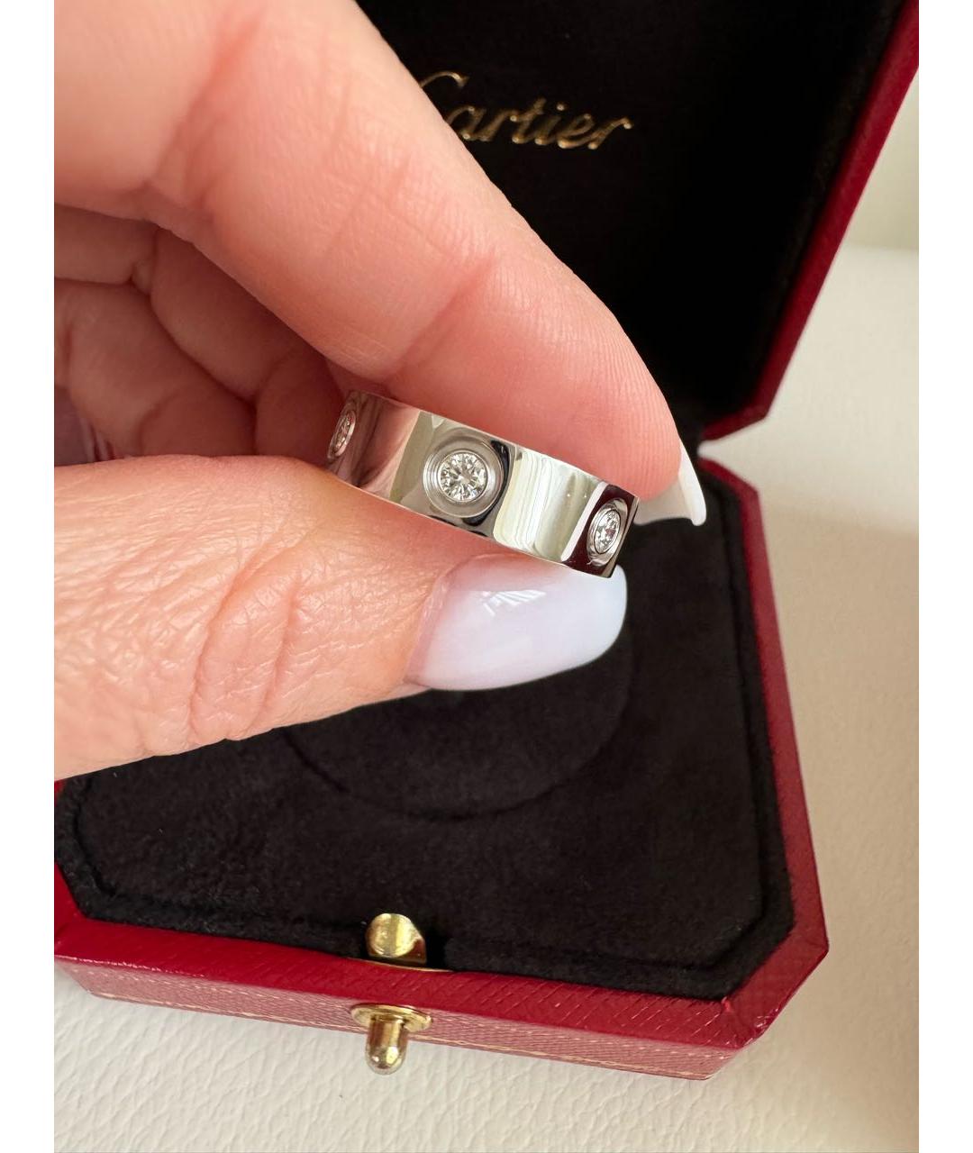 CARTIER Серебряное кольцо из белого золота, фото 4