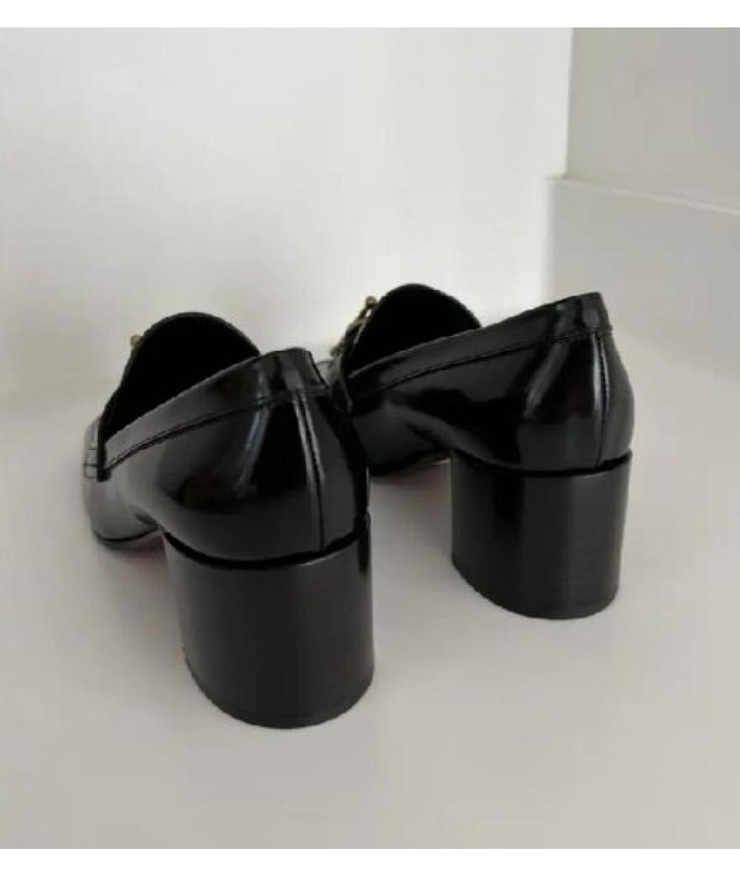 CHRISTIAN DIOR Черные кожаные лоферы, фото 6