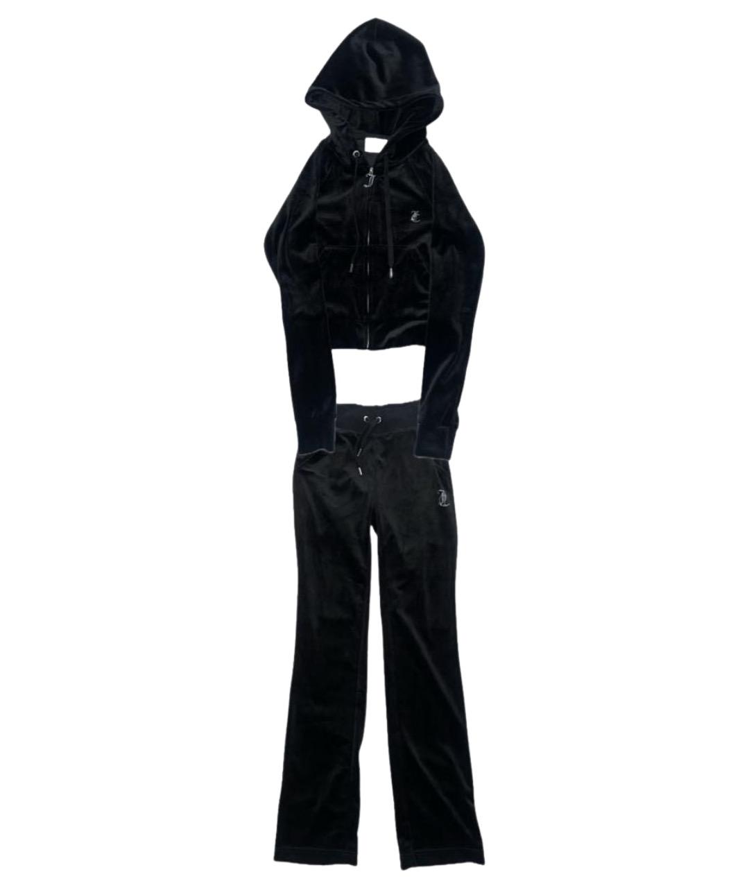 JUICY COUTURE Черный велюровый спортивные костюмы, фото 1