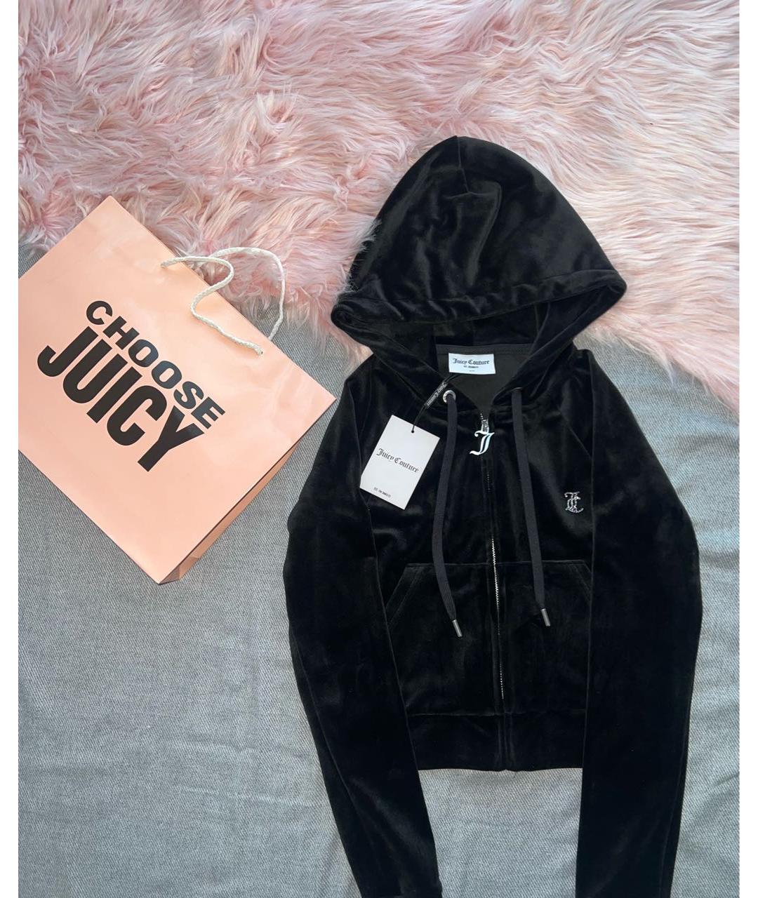 JUICY COUTURE Черный велюровый спортивные костюмы, фото 3