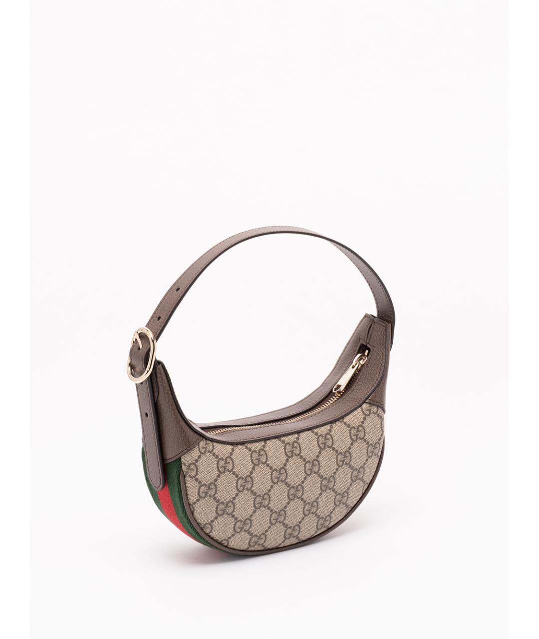 GUCCI Коричневая тканевая сумка через плечо, фото 3