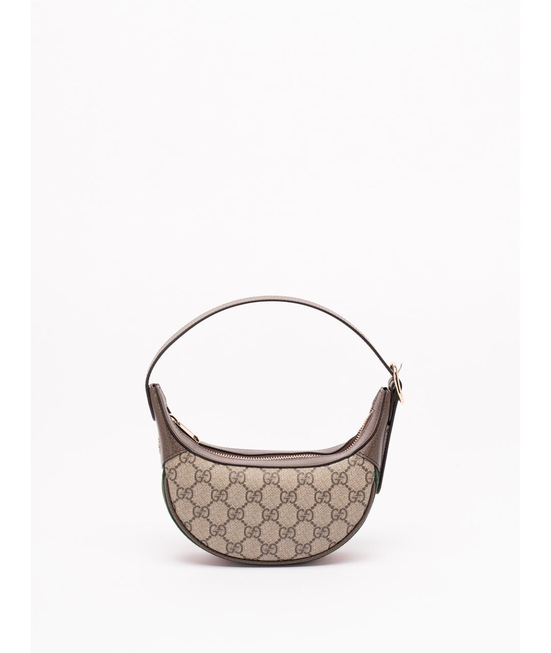 GUCCI Коричневая тканевая сумка через плечо, фото 2
