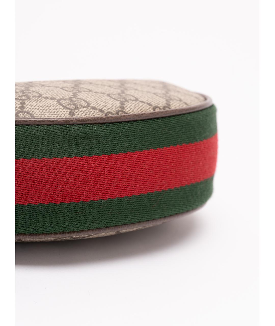 GUCCI Коричневая тканевая сумка через плечо, фото 5