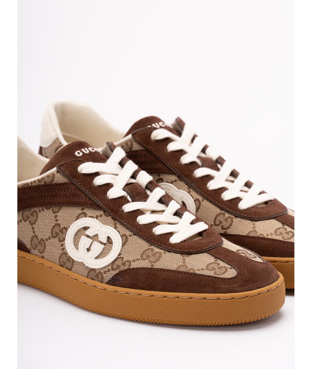 GUCCI Кожаные низкие кроссовки / кеды, фото 5
