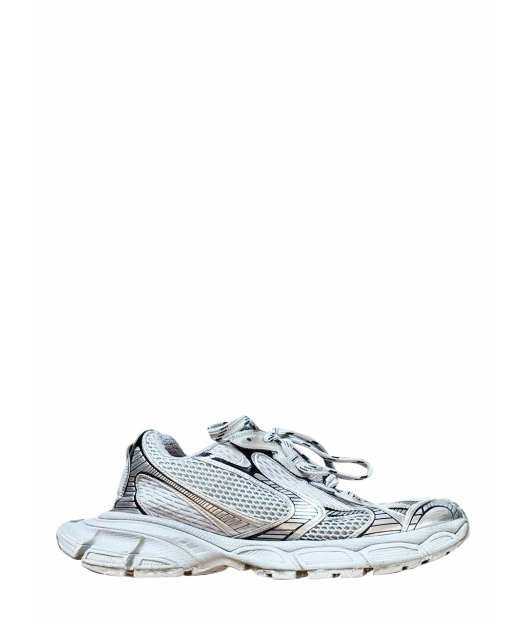 BALENCIAGA Серые текстильные низкие кроссовки / кеды, фото 1