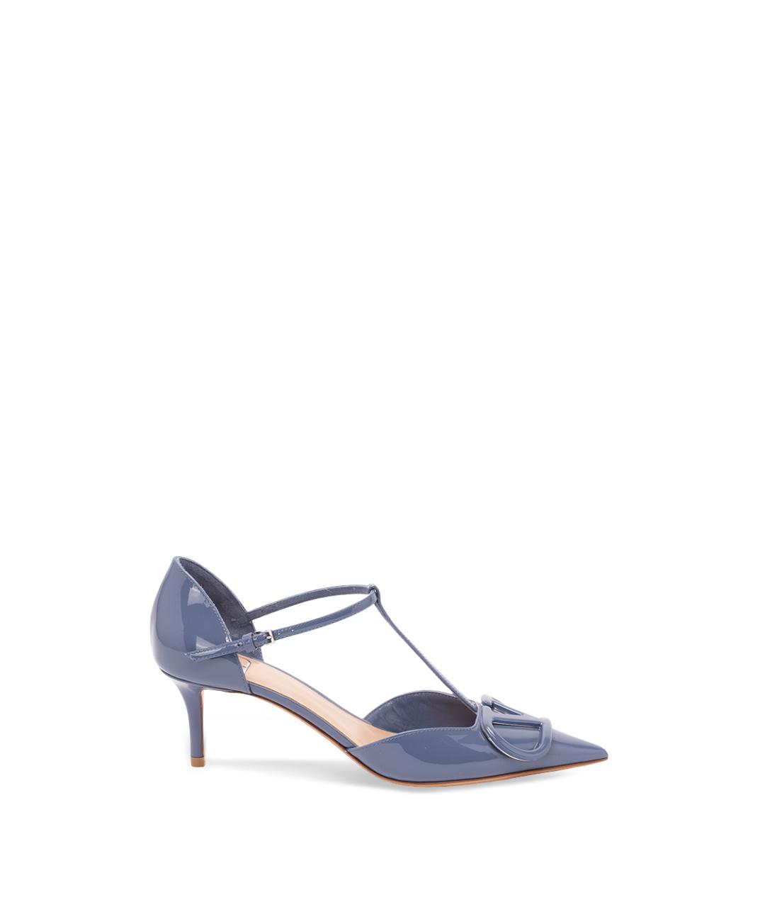 VALENTINO Синие кожаные туфли, фото 1