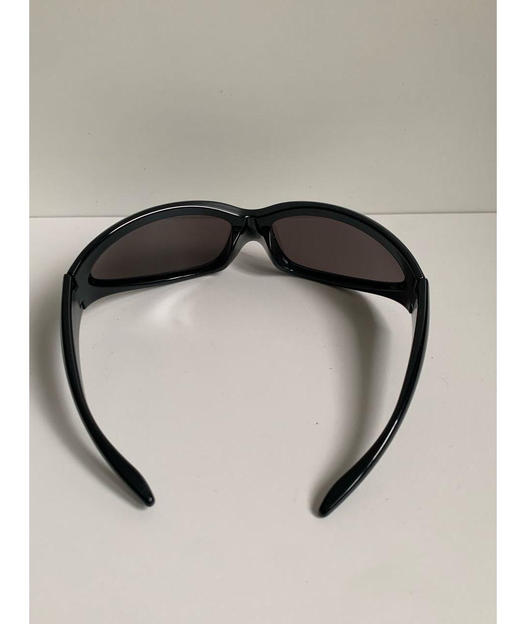 BALENCIAGA Черные пластиковые солнцезащитные очки, фото 6