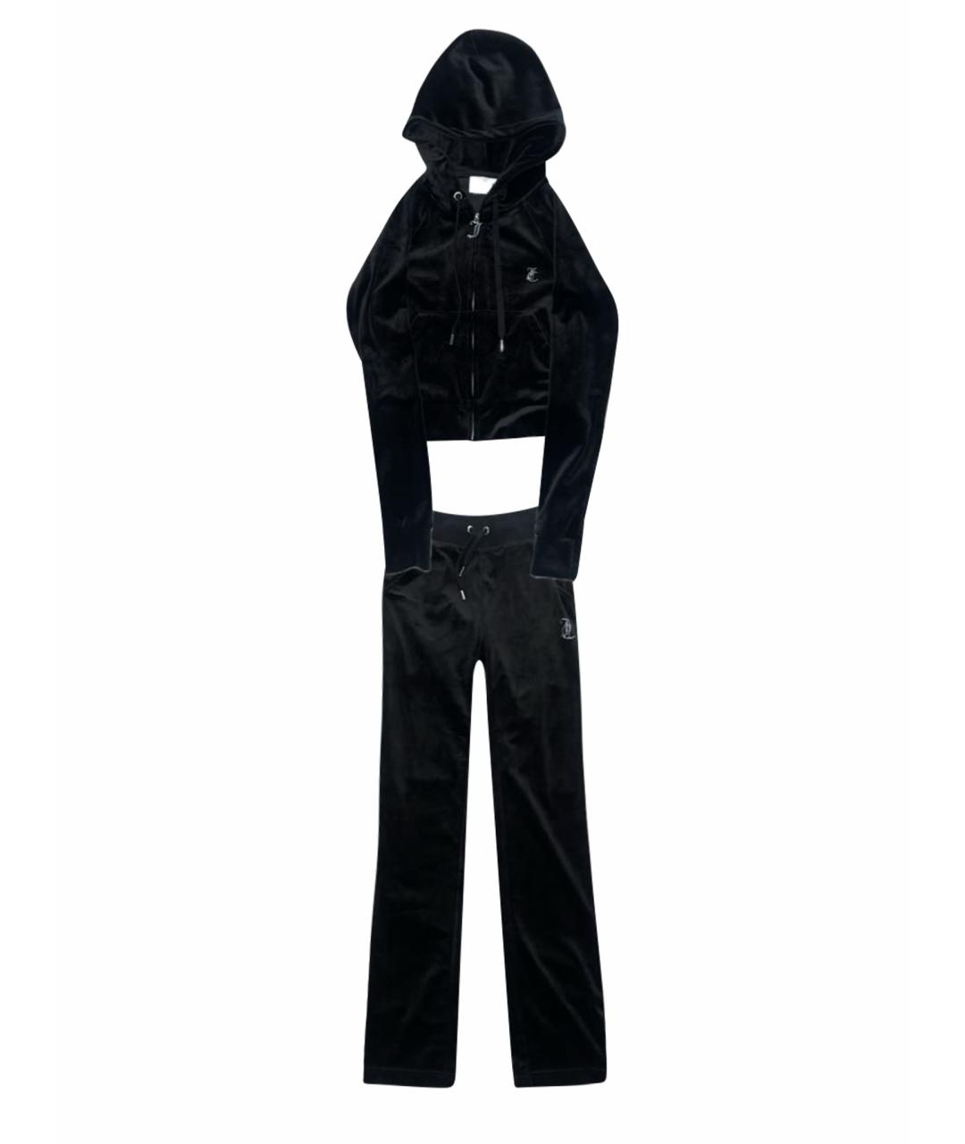 JUICY COUTURE Черный велюровый спортивные костюмы, фото 1