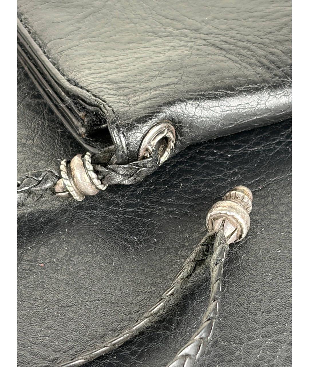 CHROME HEARTS Черный кожаный кошелек, фото 3