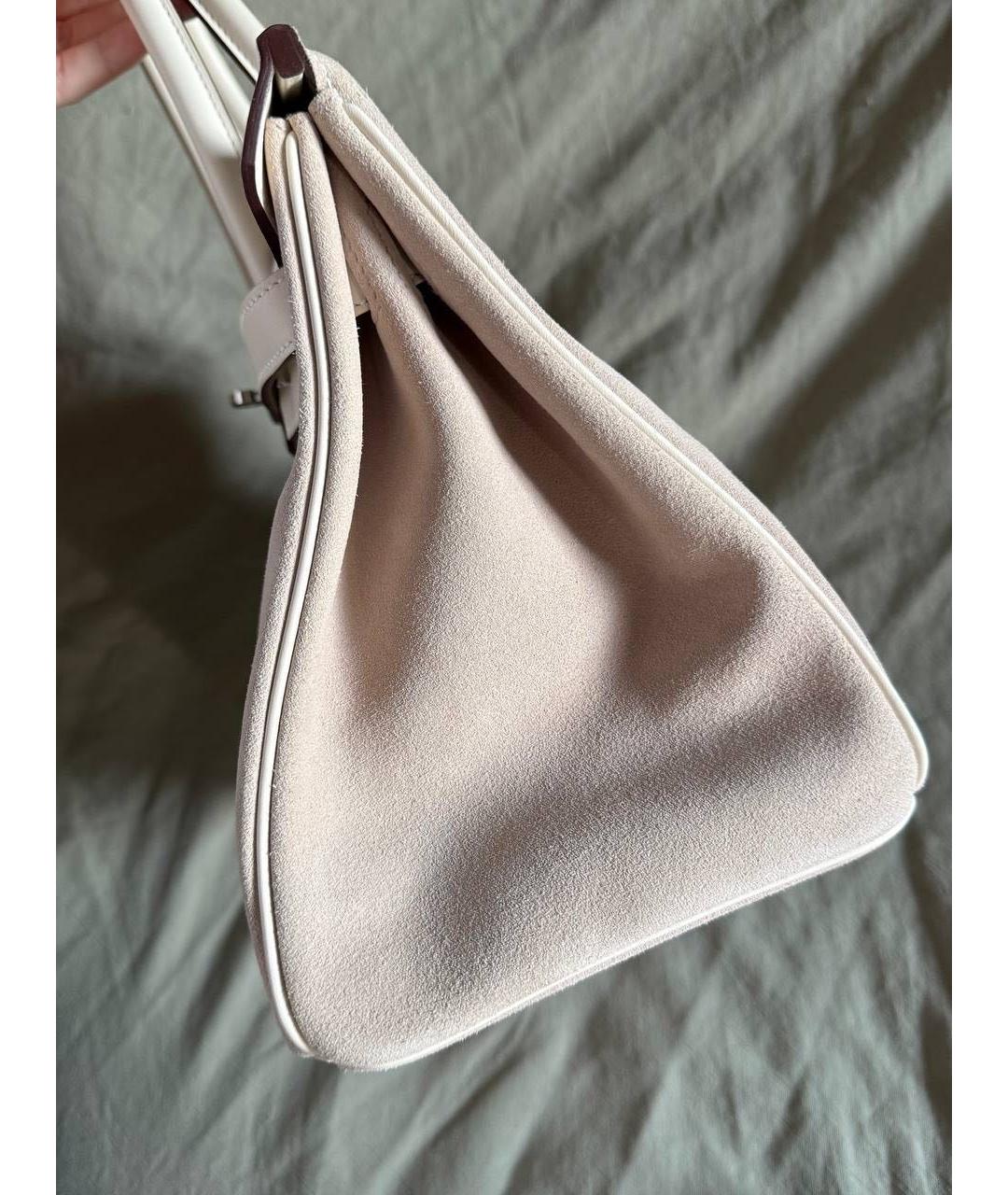 HERMES Бежевая кожаная сумка тоут, фото 5