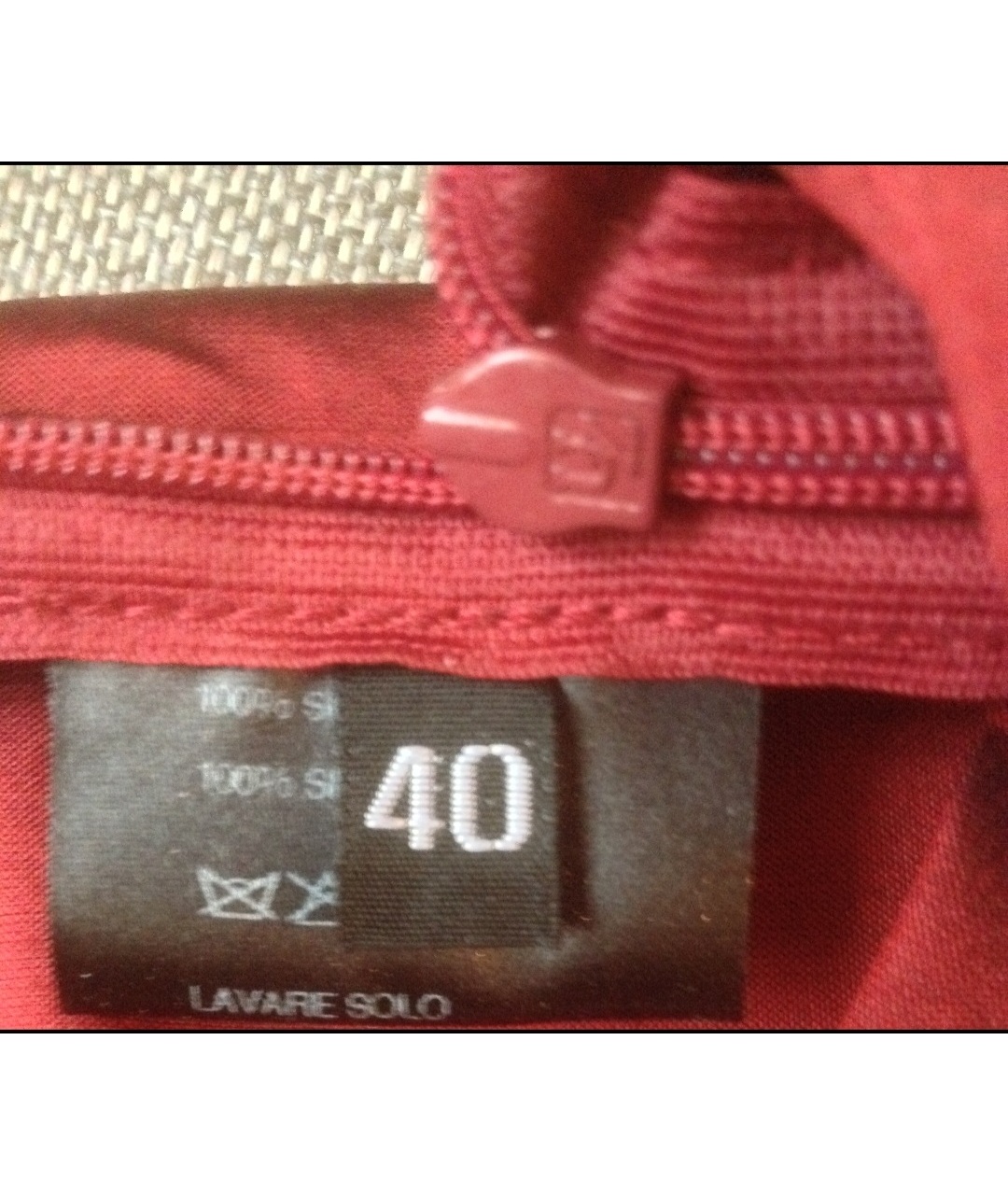 LIVIANA CONTI Бордовая шелковая юбка миди, фото 7