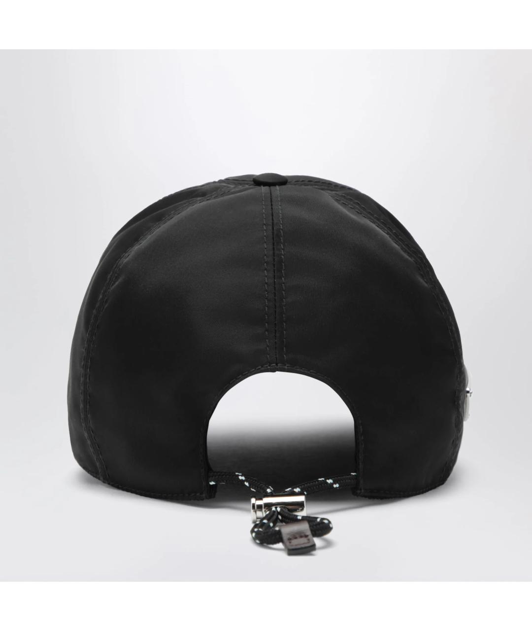 PRADA Черная синтетическая кепка/бейсболка, фото 2