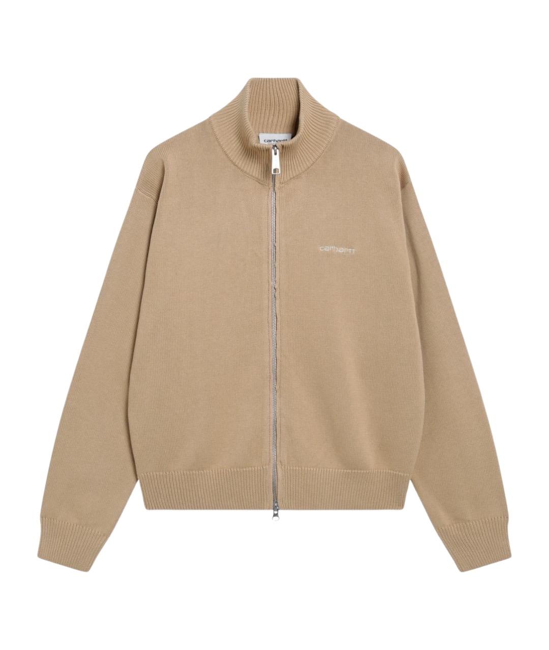 CARHARTT WIP Коричневый хлопковый джемпер / свитер, фото 1