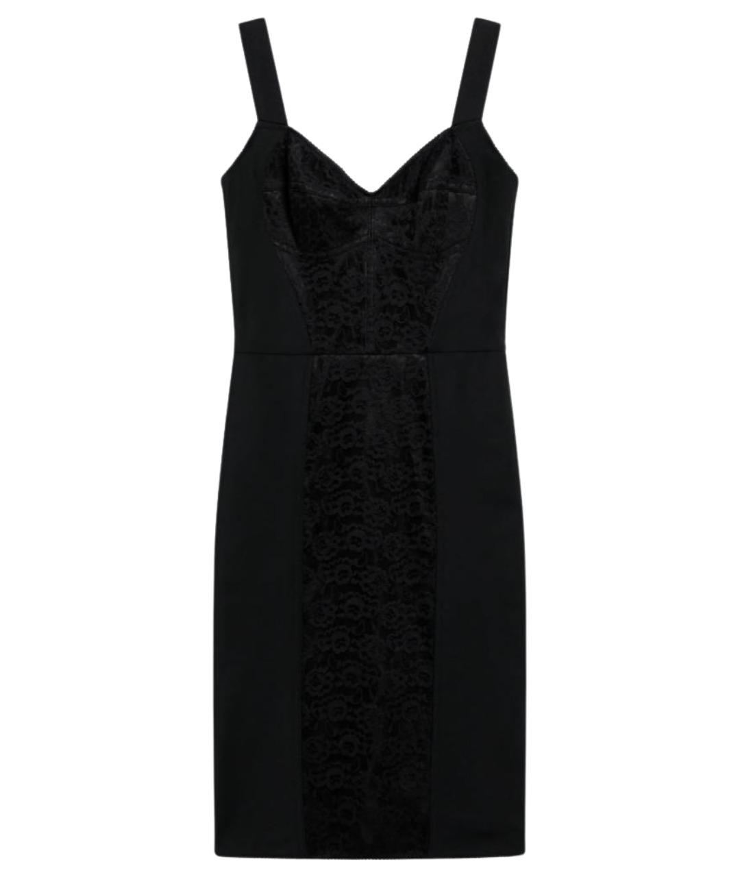 DOLCE&GABBANA Черное полиамидовое коктейльное платье, фото 1