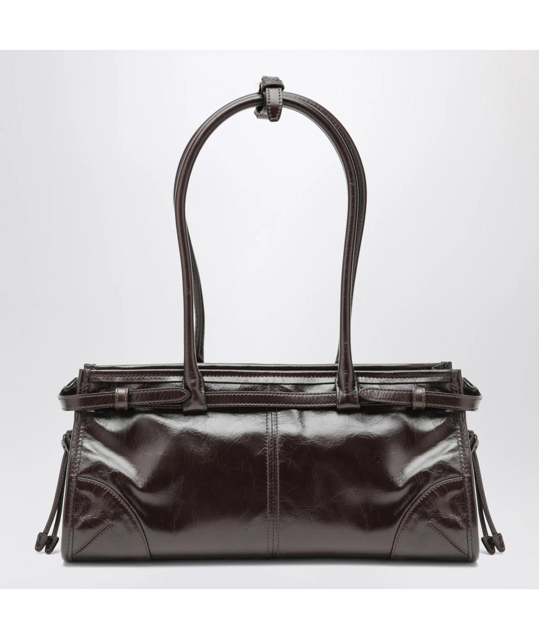 PRADA Коричневая кожаная сумка через плечо, фото 2