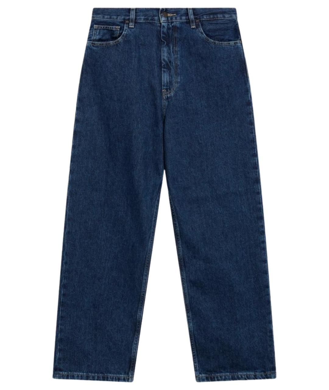 CARHARTT WIP Синие хлопковые прямые джинсы, фото 1