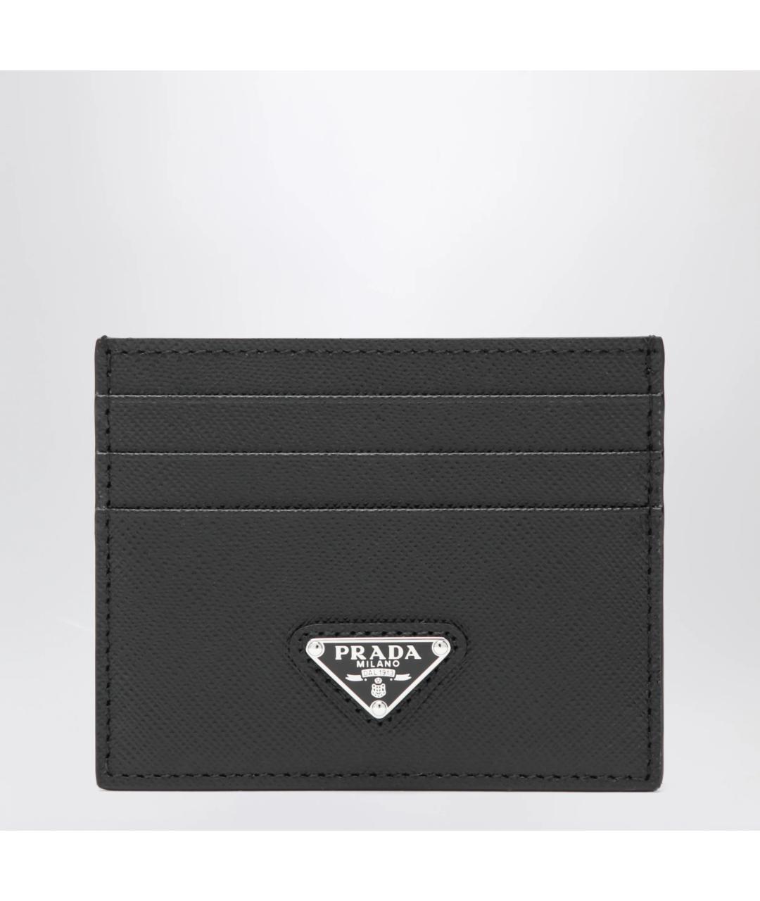 PRADA Черный кожаный кардхолдер, фото 3