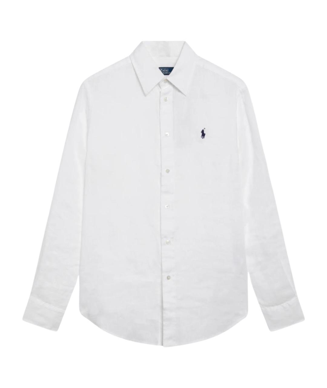 POLO RALPH LAUREN Белая льняная рубашка, фото 1