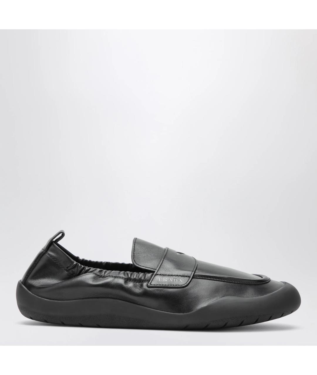 PRADA Черные кожаные лоферы, фото 3