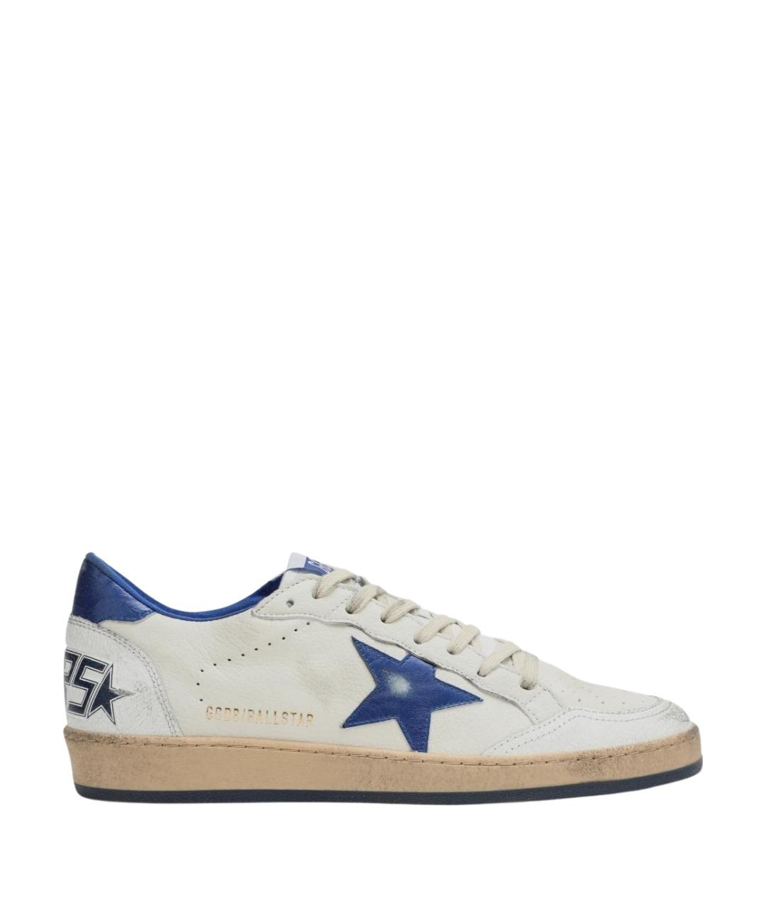 GOLDEN GOOSE DELUXE BRAND Белые кожаные низкие кроссовки / кеды, фото 1