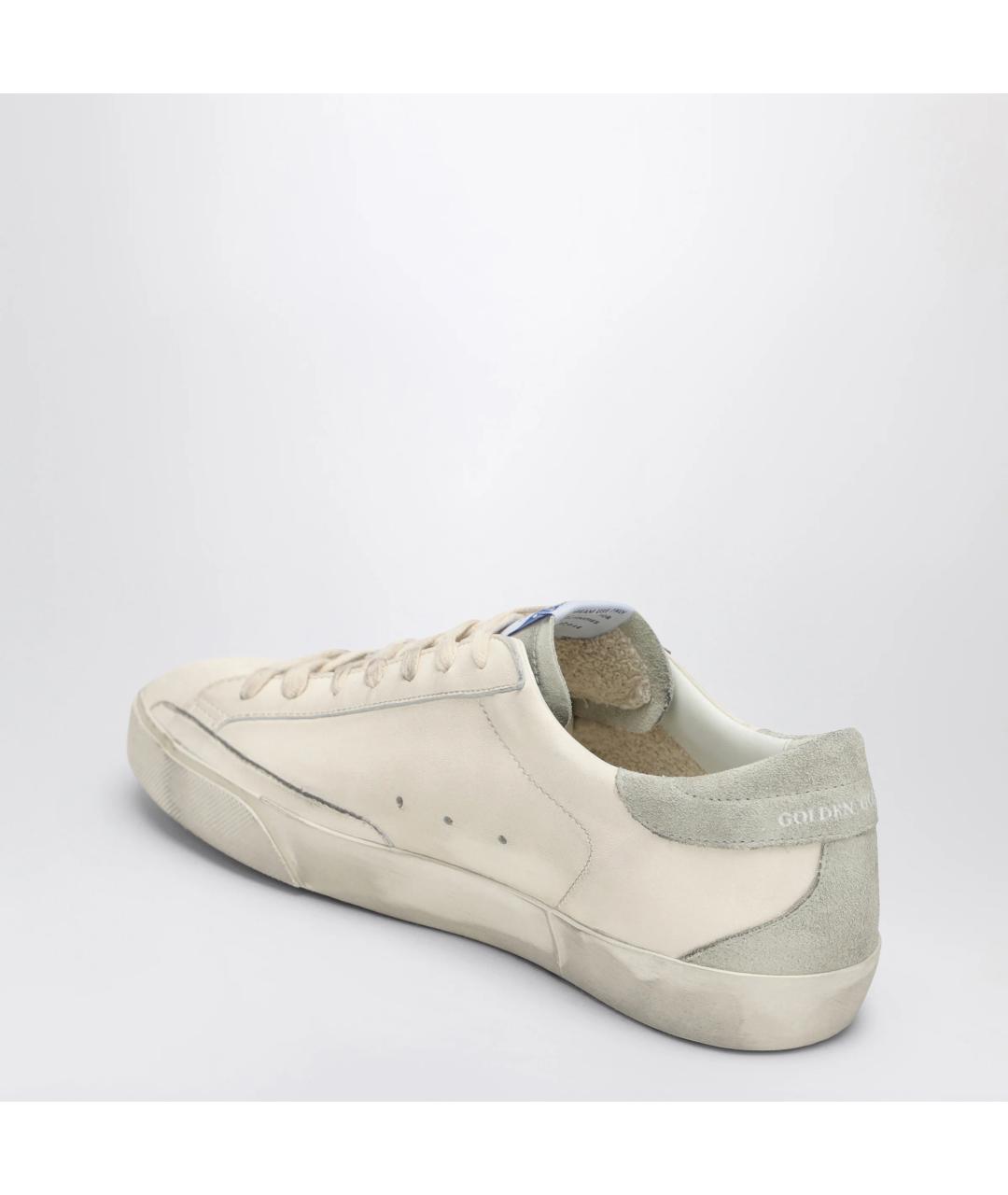 GOLDEN GOOSE DELUXE BRAND Белые кожаные низкие кроссовки / кеды, фото 2
