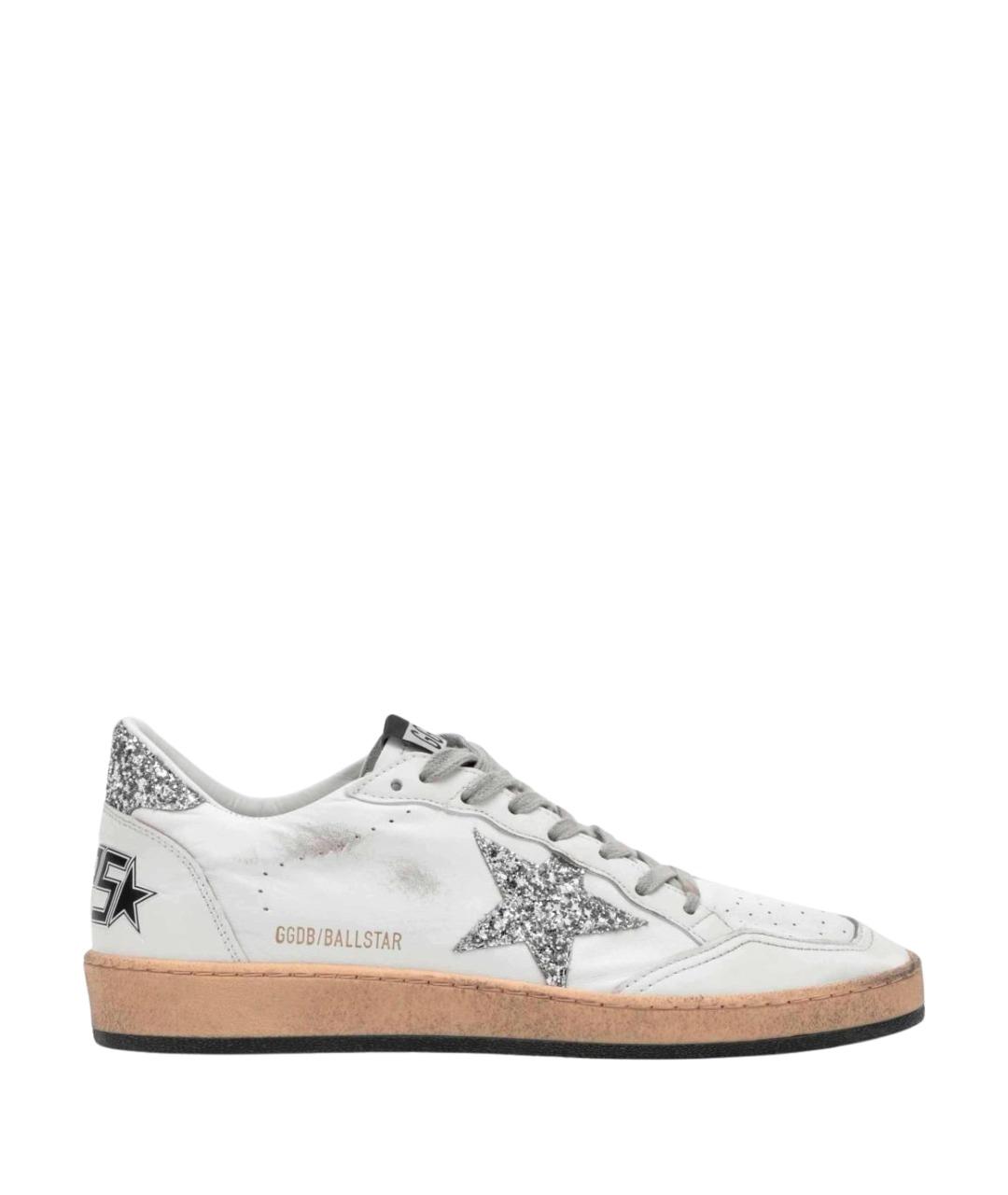 GOLDEN GOOSE DELUXE BRAND Белые кожаные кеды, фото 1