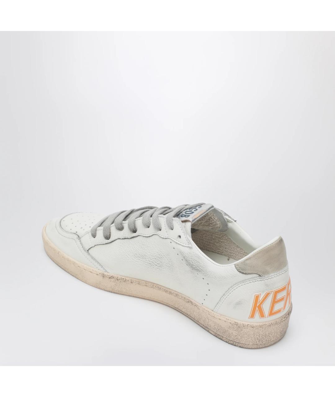 GOLDEN GOOSE DELUXE BRAND Белые кожаные низкие кроссовки / кеды, фото 2