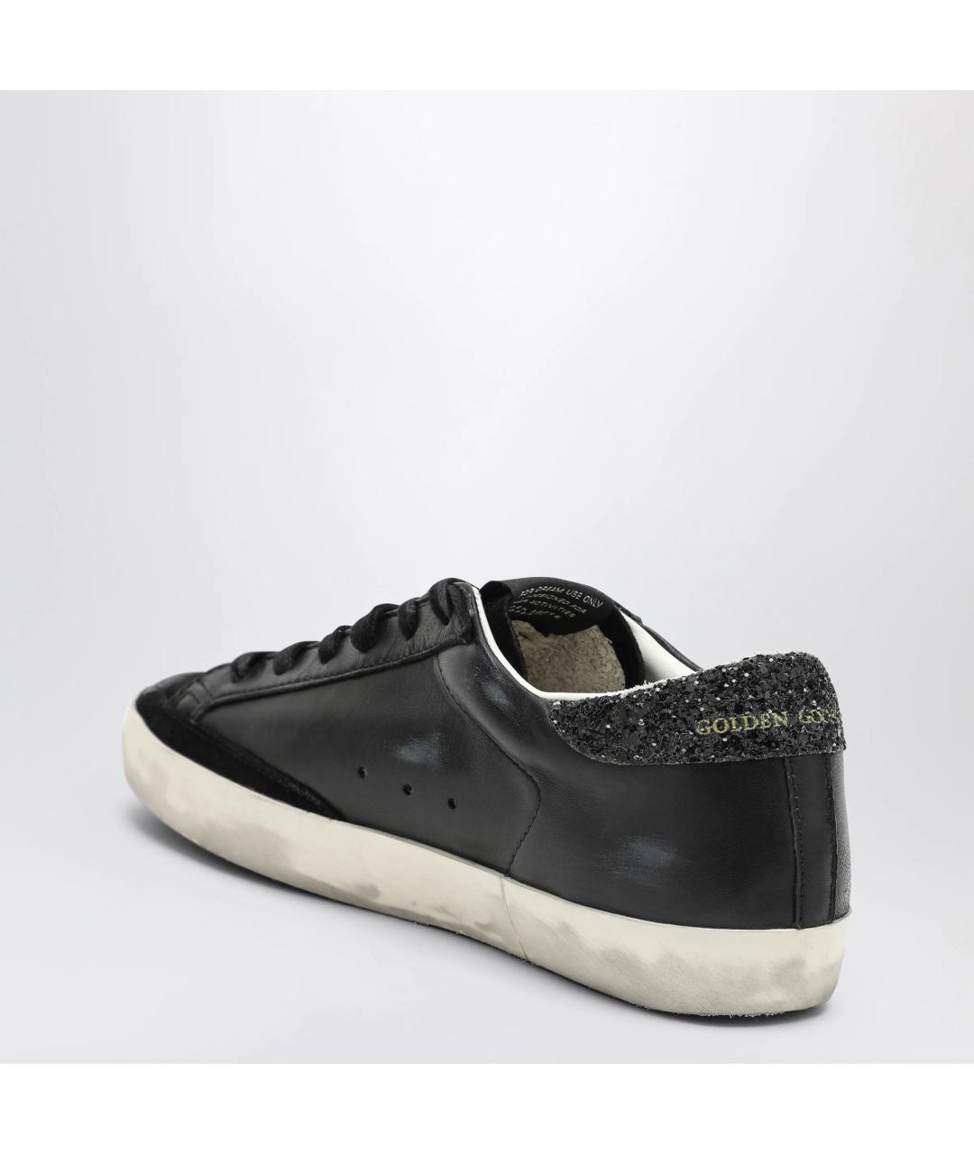 GOLDEN GOOSE DELUXE BRAND Черные кожаные кеды, фото 2