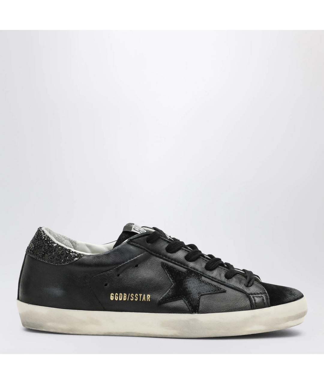 GOLDEN GOOSE DELUXE BRAND Черные кожаные кеды, фото 3