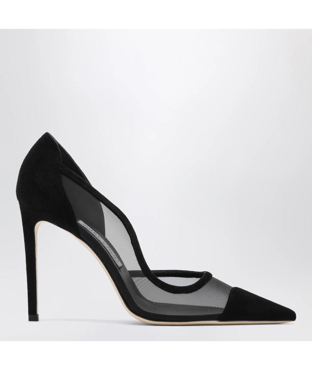 JIMMY CHOO Черные замшевые туфли, фото 3