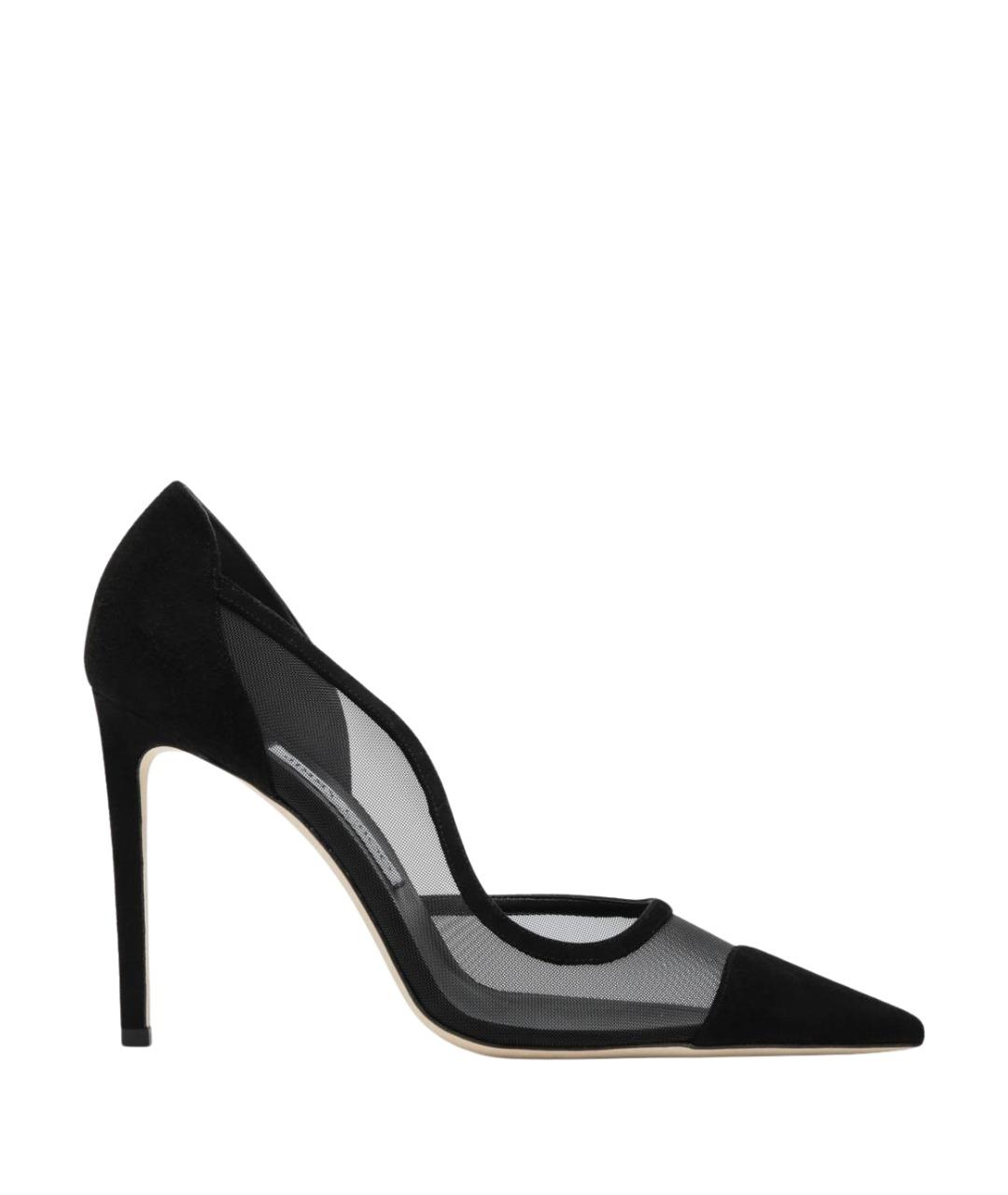 JIMMY CHOO Черные замшевые туфли, фото 1
