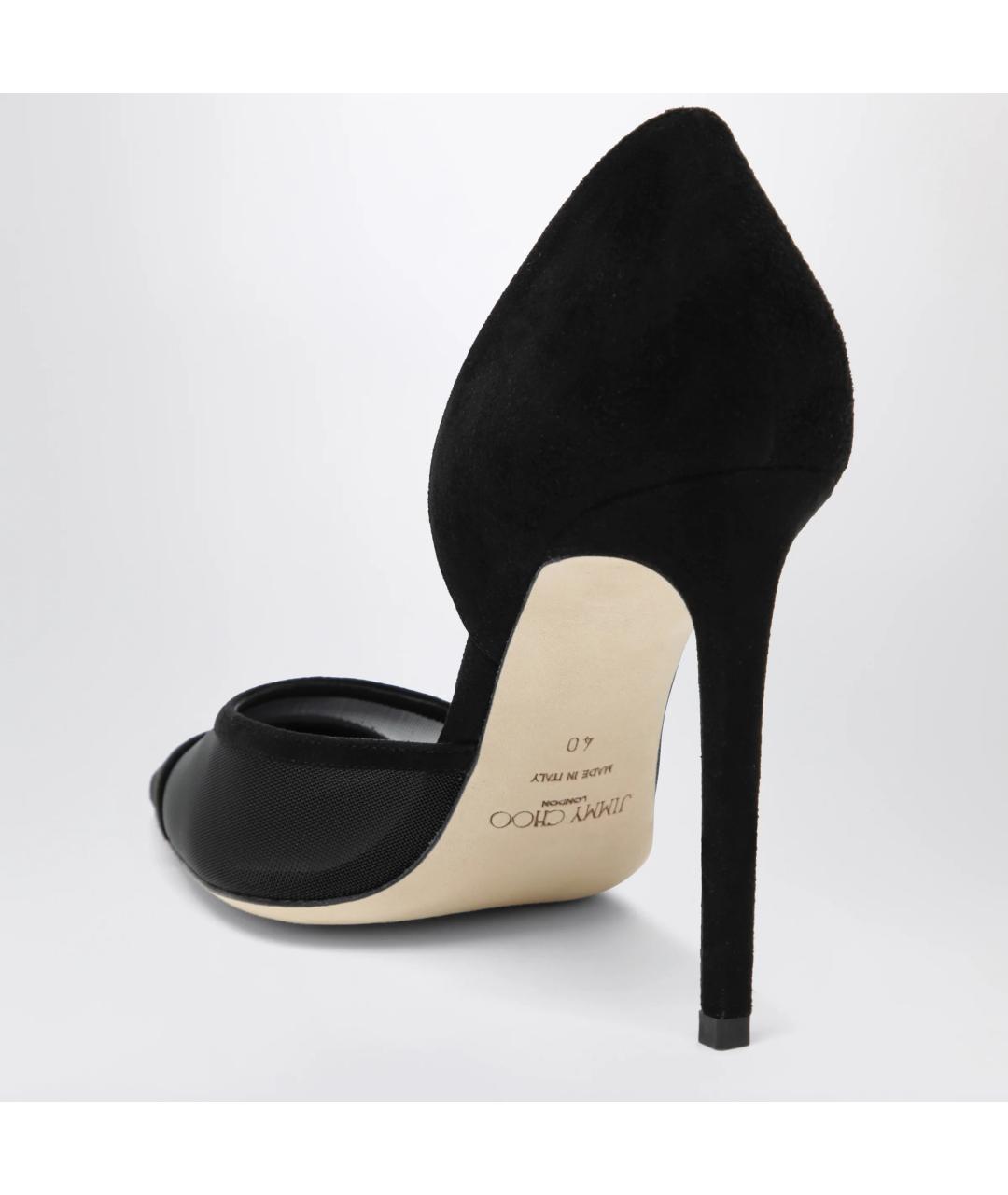 JIMMY CHOO Черные замшевые туфли, фото 2