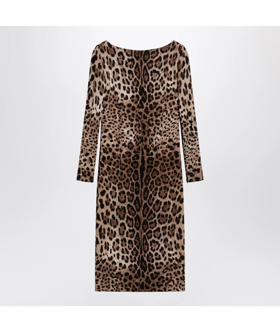 DOLCE&GABBANA Мульти вискозное коктейльное платье, фото 2