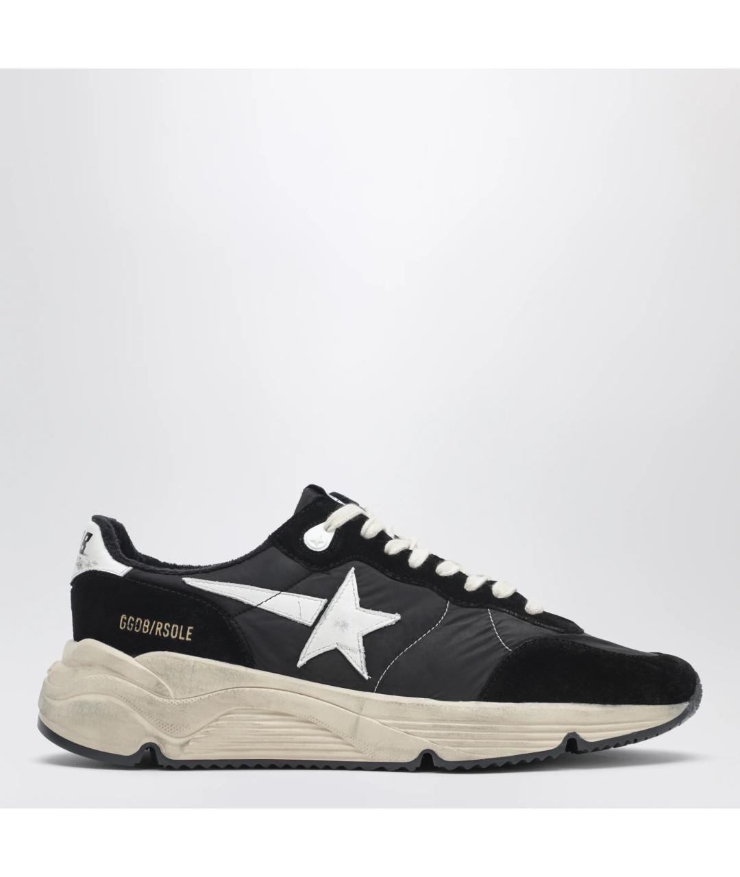 GOLDEN GOOSE DELUXE BRAND Черные синтетические низкие кроссовки / кеды, фото 3