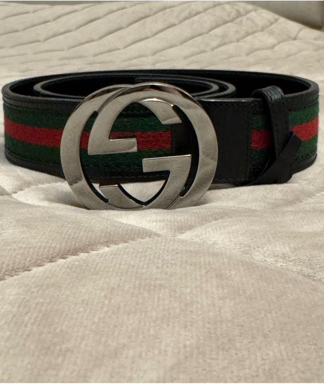 GUCCI Черный ремень, фото 6