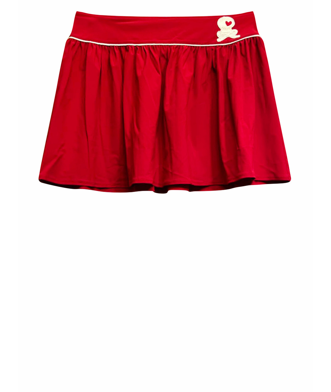 PRADA Красная синтетическая юбка мини, фото 1