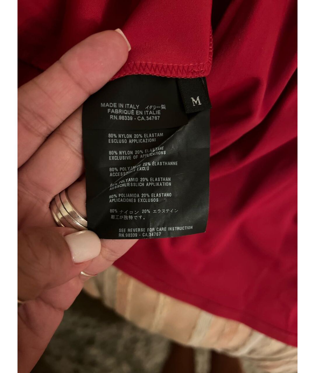 PRADA Красная синтетическая юбка мини, фото 5