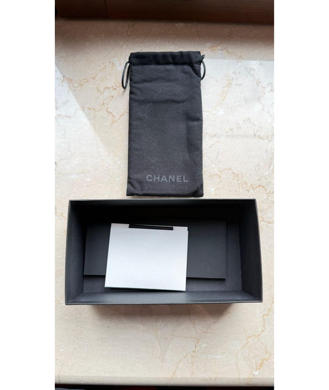 CHANEL Черные пластиковые солнцезащитные очки, фото 4