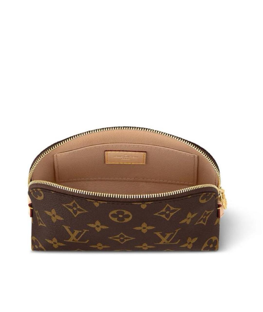 LOUIS VUITTON Коричневая косметичка, фото 2