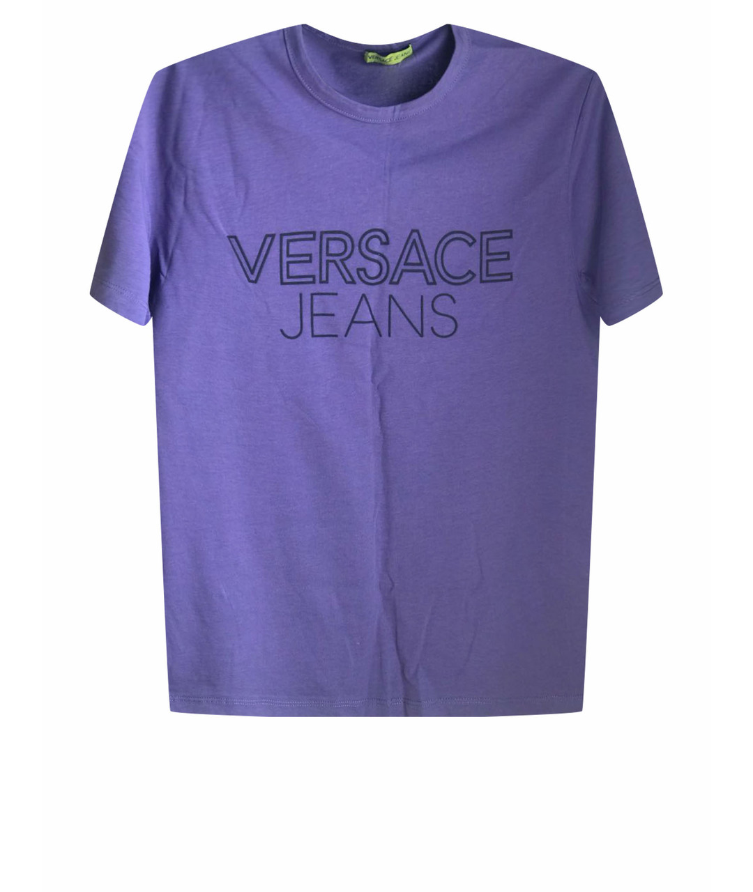 VERSACE JEANS COUTURE Фиолетовая хлопковая футболка, фото 1
