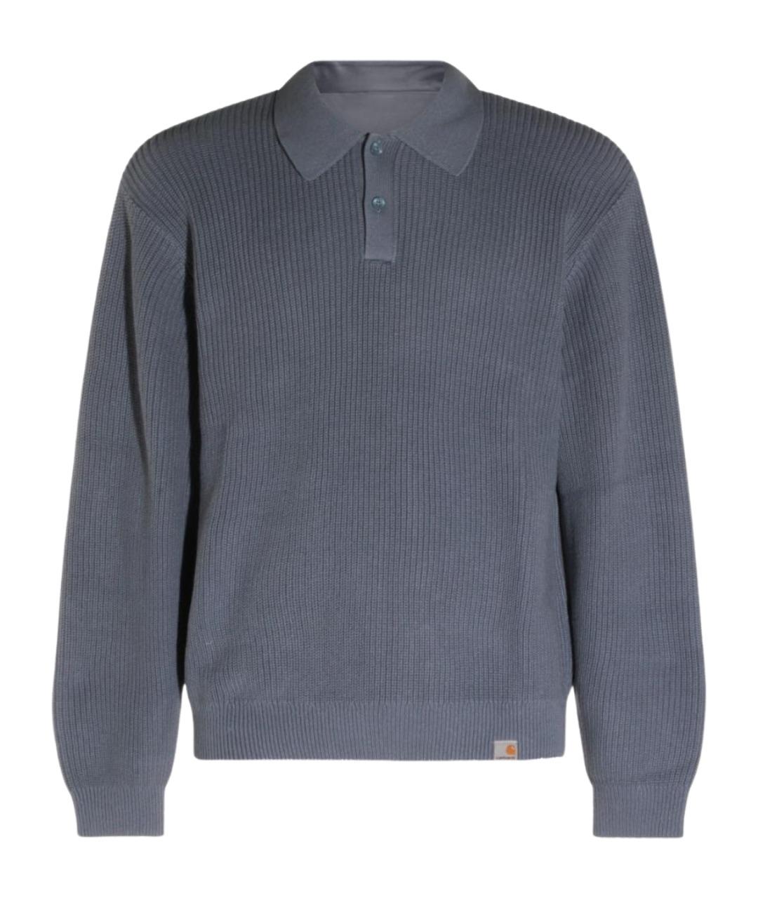 CARHARTT WIP Синий хлопковый джемпер / свитер, фото 1