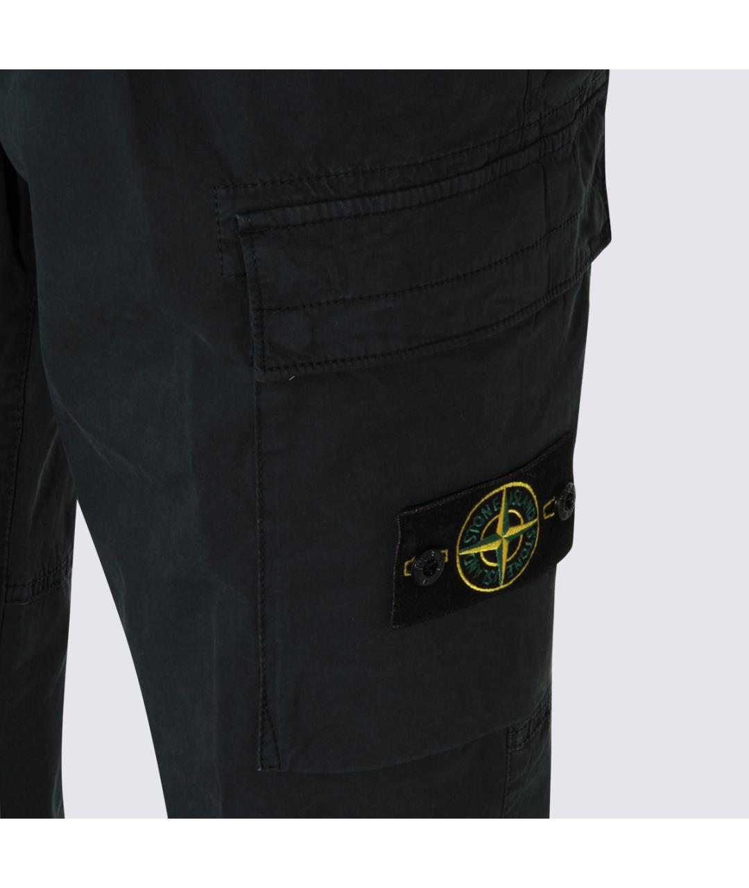 STONE ISLAND Синие повседневные брюки, фото 3