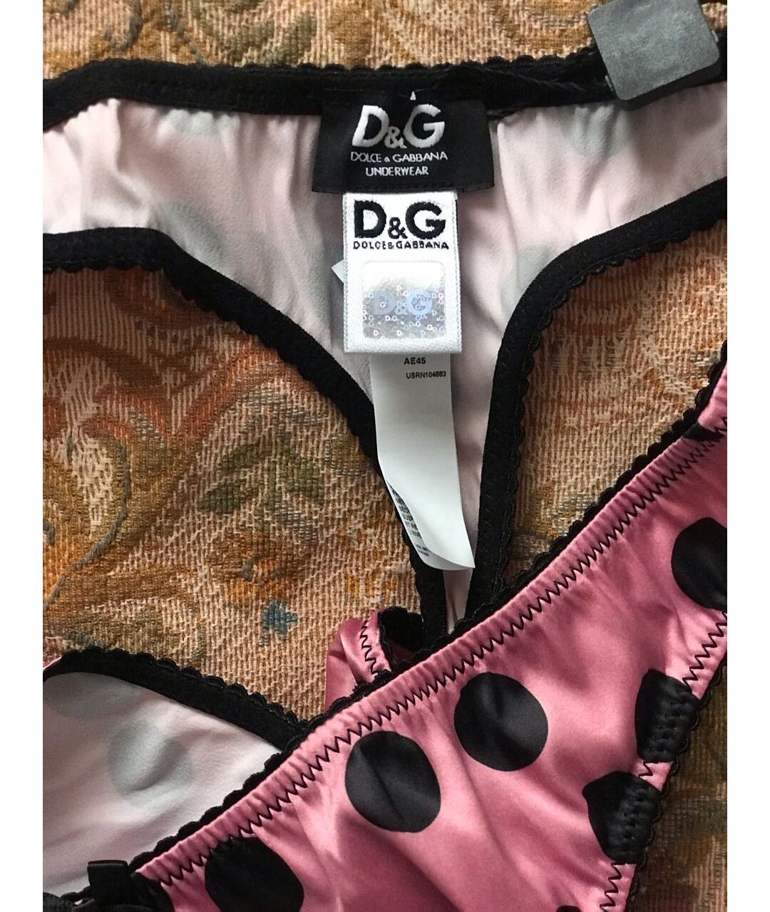 DOLCE & GABBANA UNDERWEAR Розовые трусы, фото 3