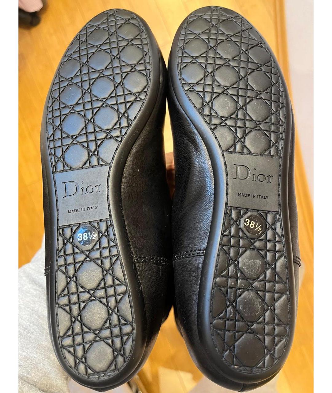 CHRISTIAN DIOR Черные кожаные сапоги, фото 6