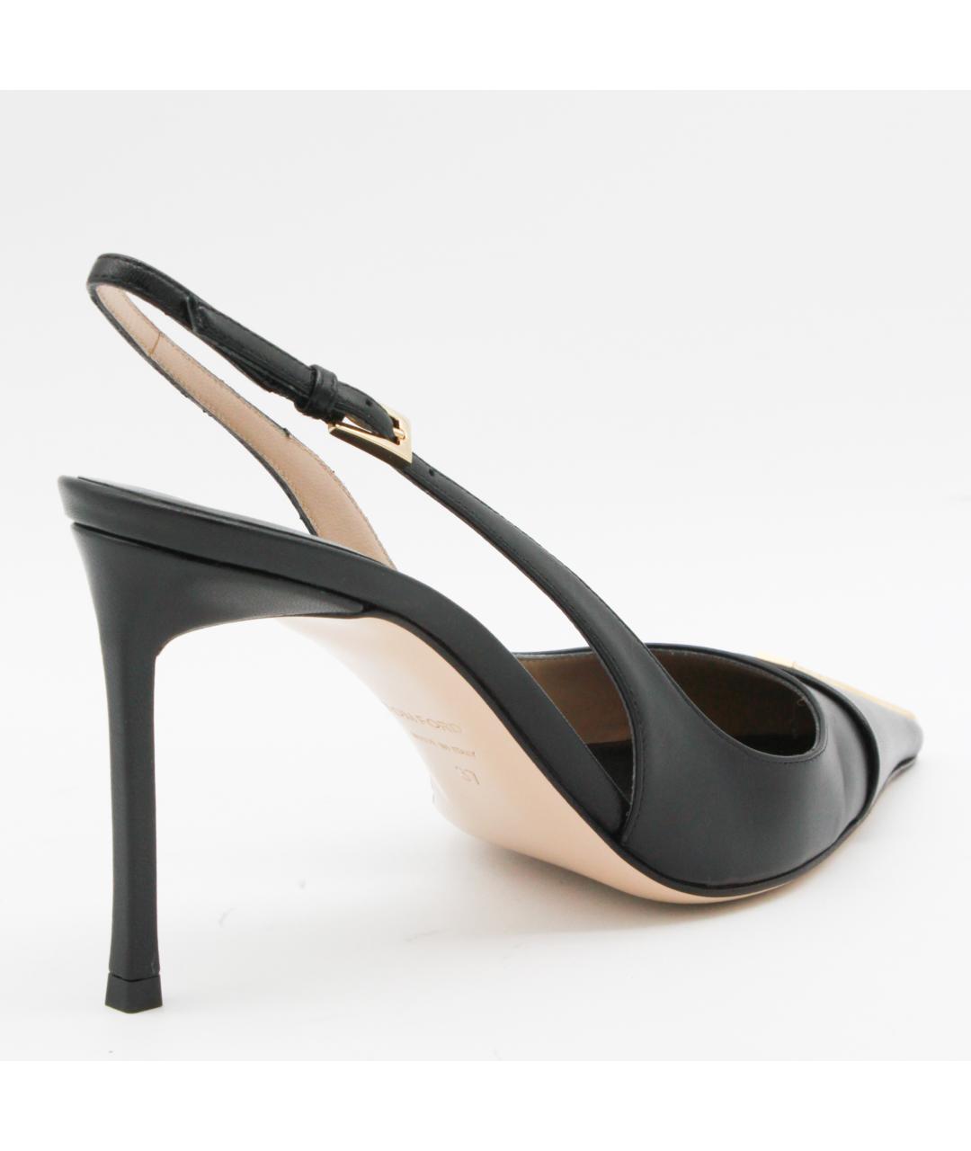 TOM FORD Черные кожаные туфли, фото 4
