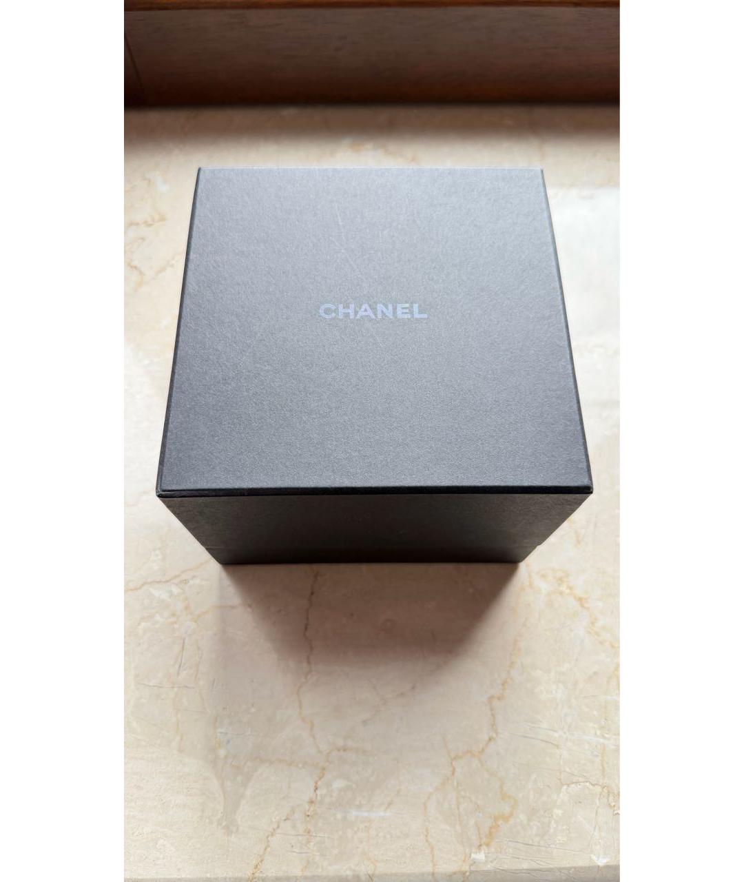 CHANEL Черные металлические часы, фото 6