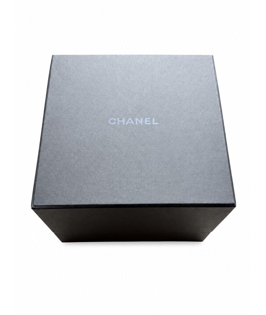 CHANEL Черные металлические часы, фото 6