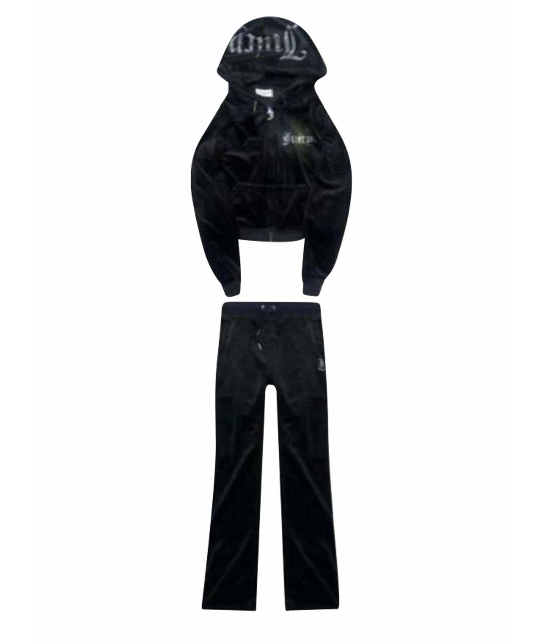 JUICY COUTURE Черный велюровый спортивные костюмы, фото 1