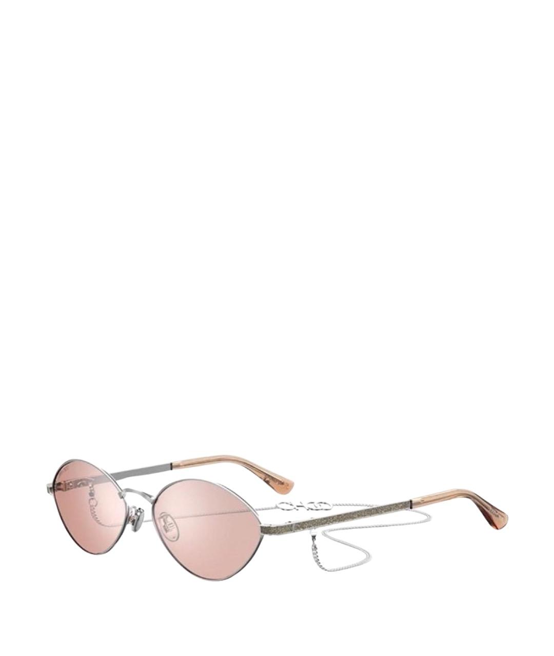 JIMMY CHOO Серебряные металлические солнцезащитные очки, фото 1